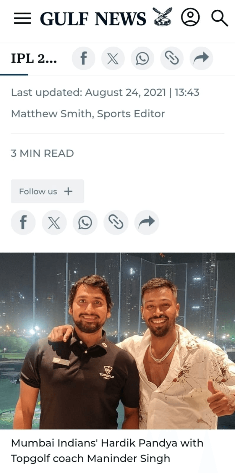 Featured on gulf news